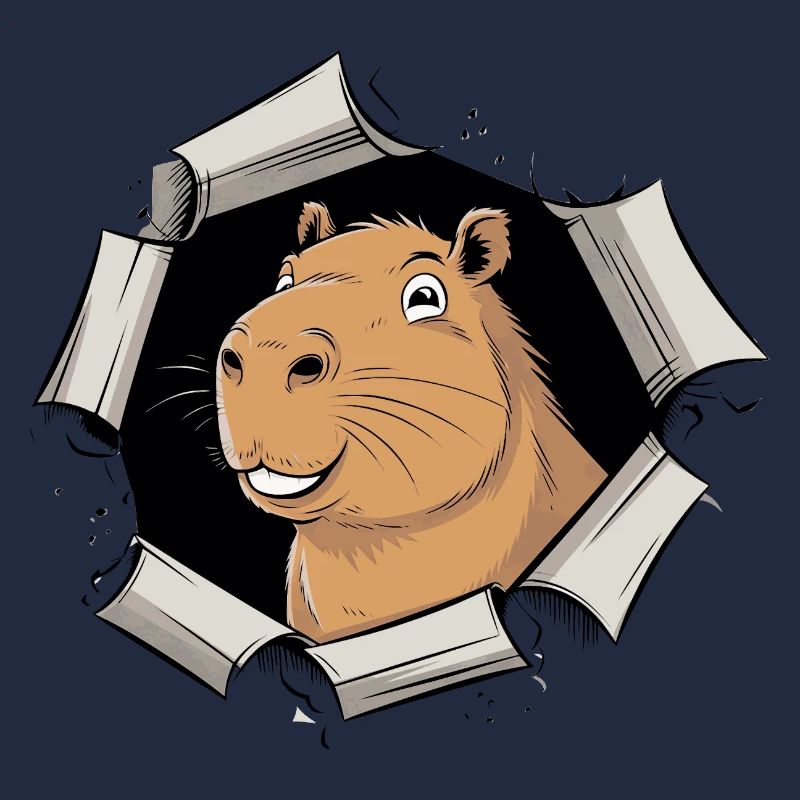 Capybara Comic – friedlicher Durchbruch