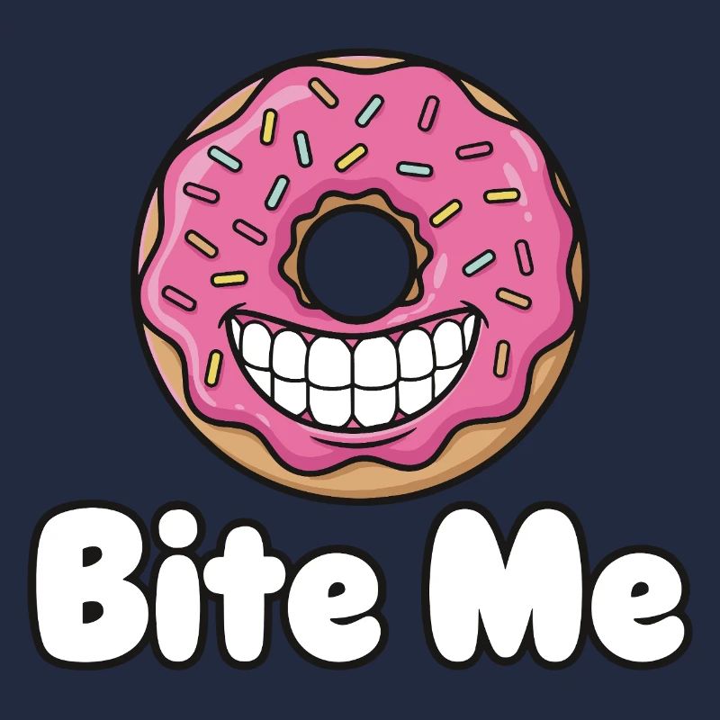 Bite Me Donut Grinsen
