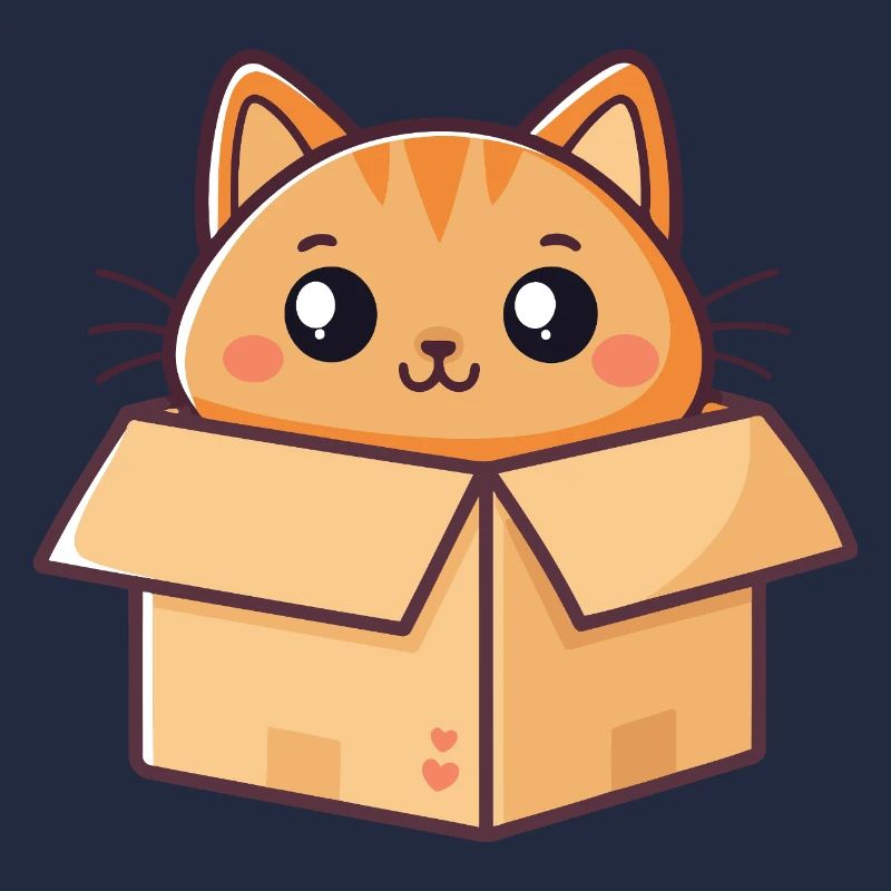 Charming Boxed Kitten