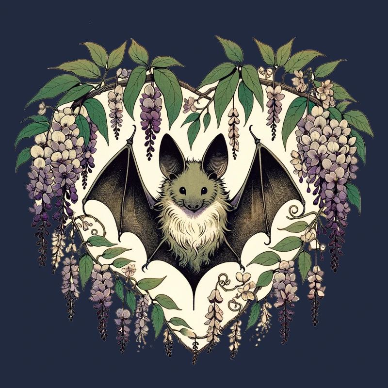 Herzfledermaus in Blaublute