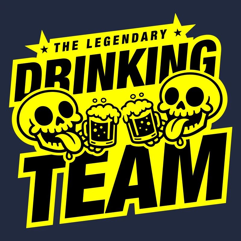 Drinking Team Skelett Bier