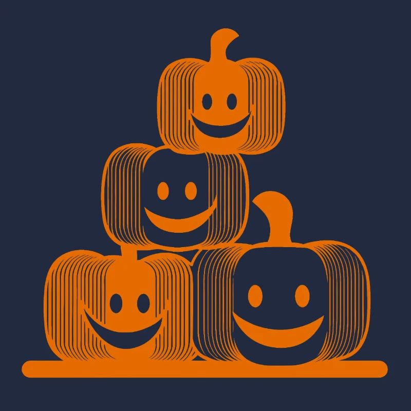 Four Laughing Pumpkins – Modern Halloween Icon