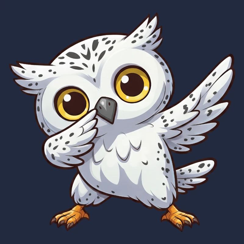 Coole Schneeeule Dabbing Kids Eule Dab