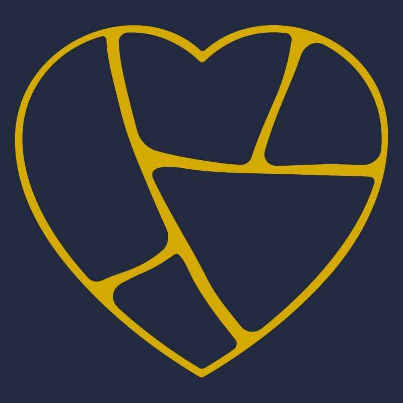 Kintsugi-Herz (hohl)