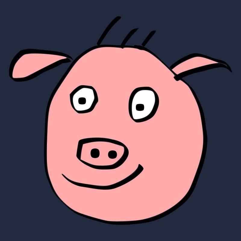 Nettes Schweine Gesicht