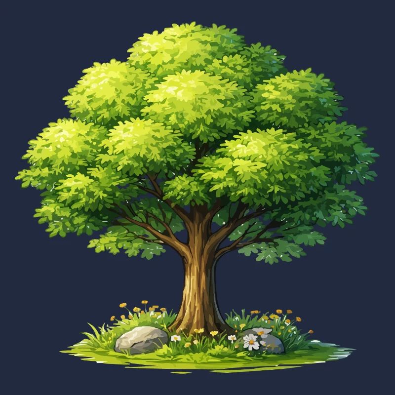 Baum im Sonnenlicht 