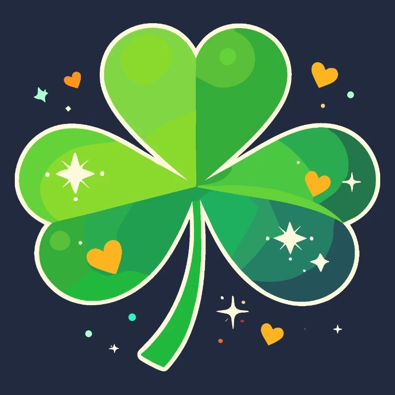 Fête de la Saint-Patrick Trèfle Lucky