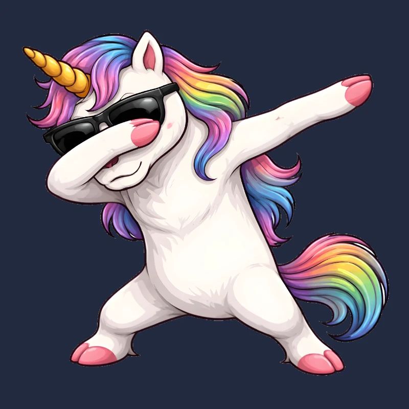 Dabbing Einhorn