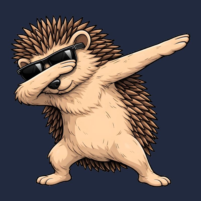 Dabbing Igel