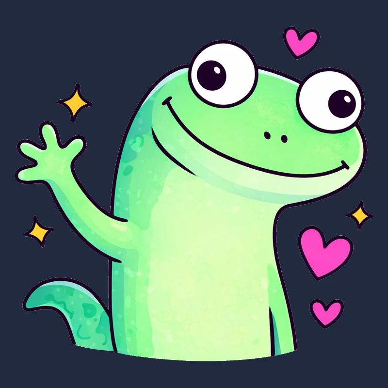 Cute Doodle Chameleon Shirt | Lizard Lizard Lizard