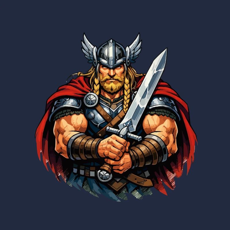 Wikinger Krieger mit Schwert