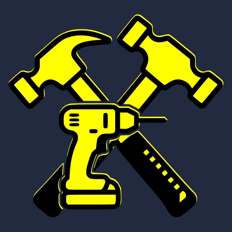 Tool Drill Hammers Yellow
