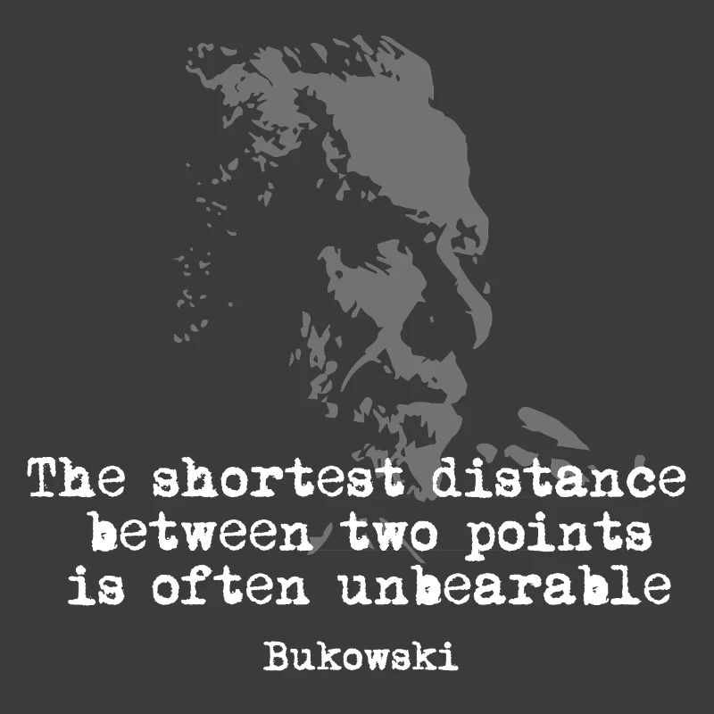 Bukowski-Zitat-Grunge-Typografie
