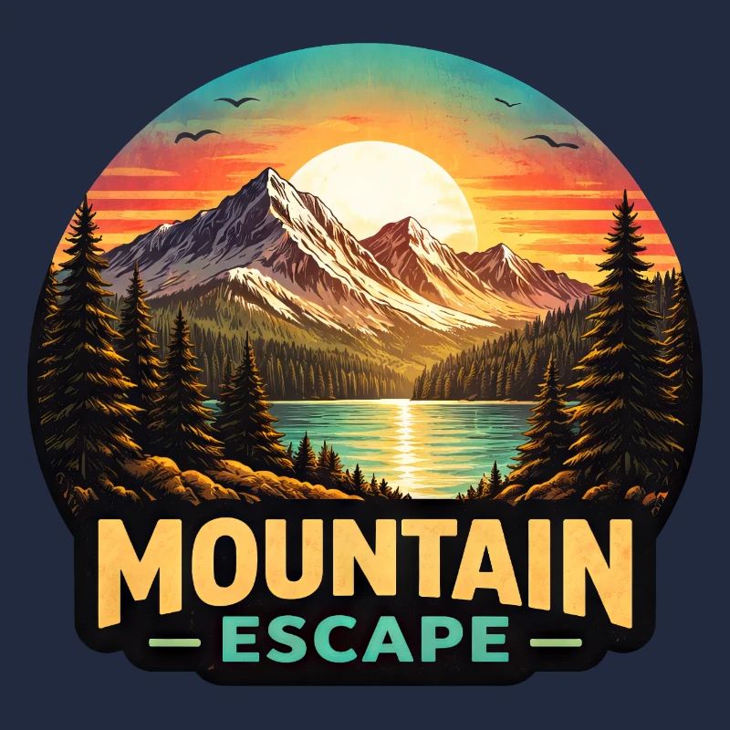 Mountain Landscape Sunset