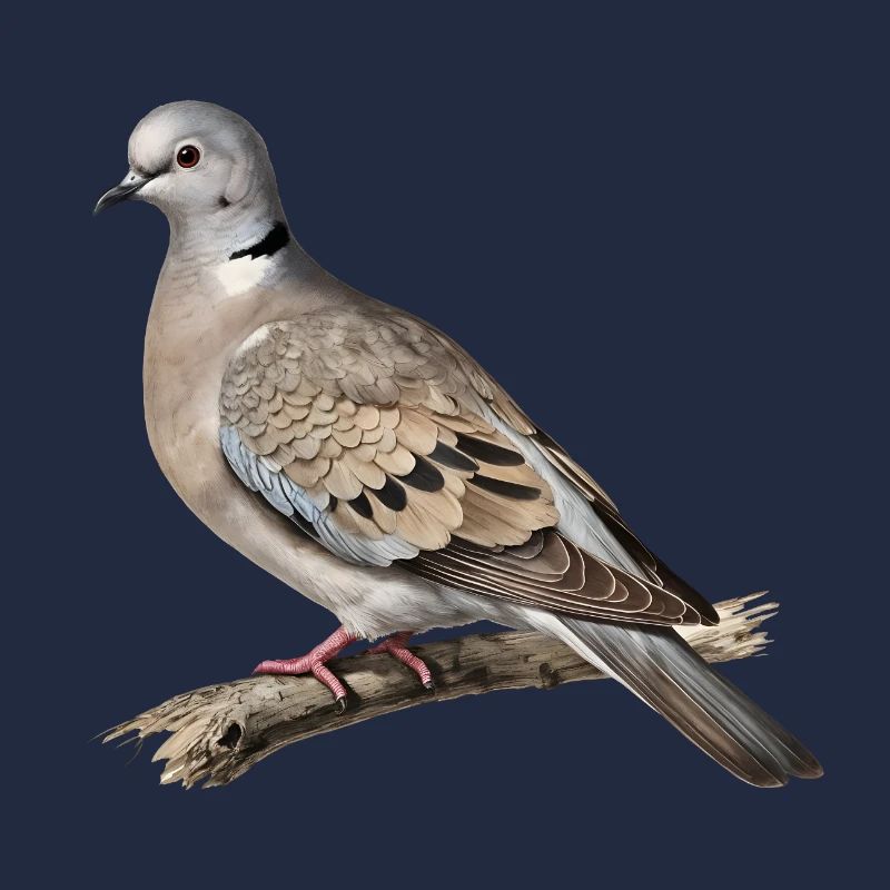 Turteltaube-Naturillustration