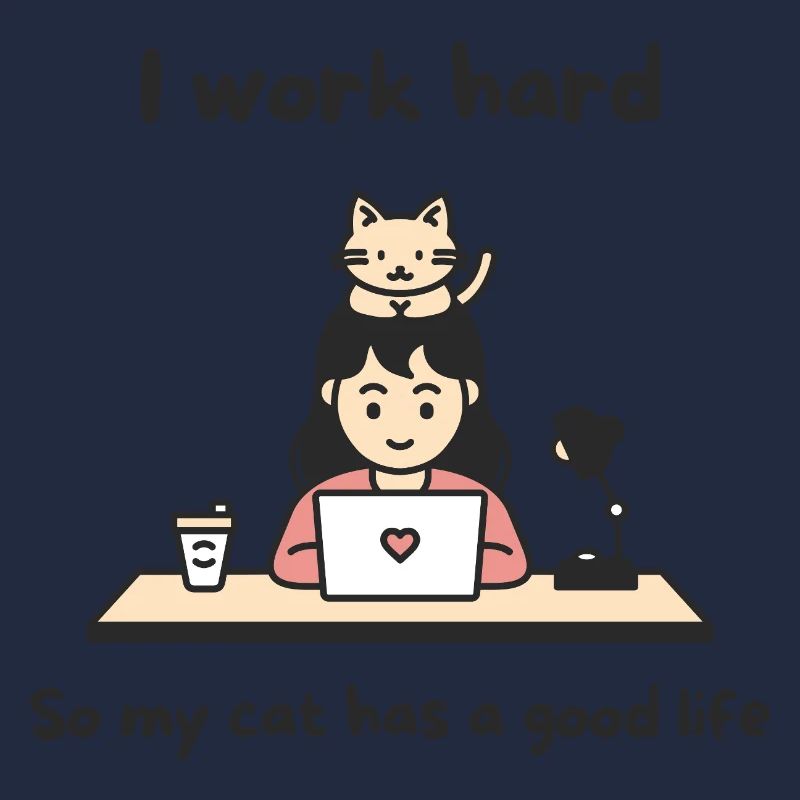 Desk Cat Hustle