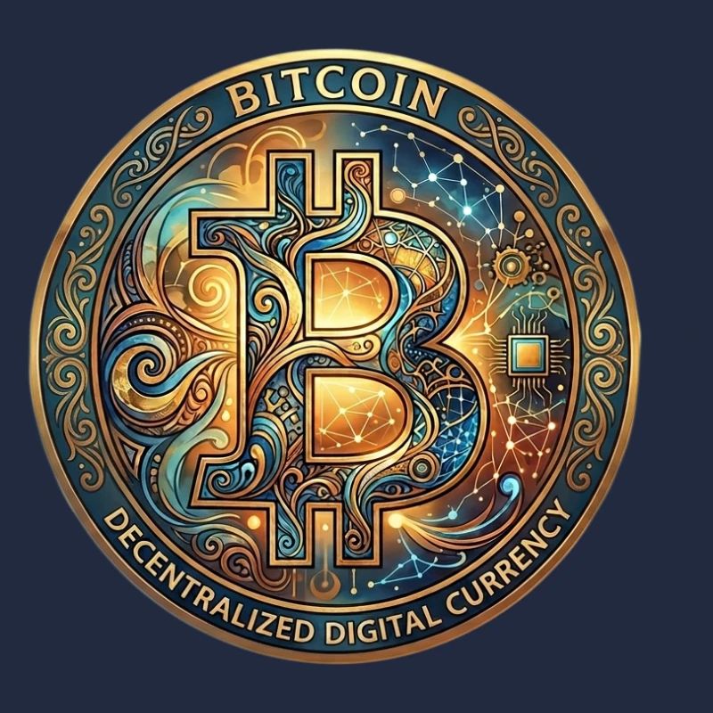Ornamentiertes Bitcoin-Siegel