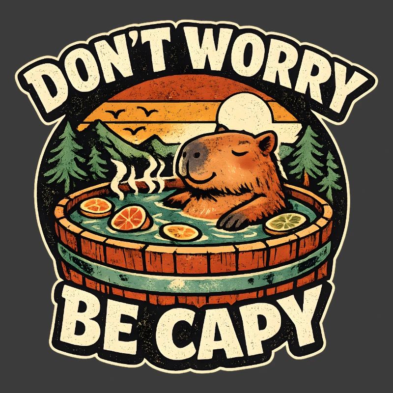 Soirée dans le bain à remous de Capybara