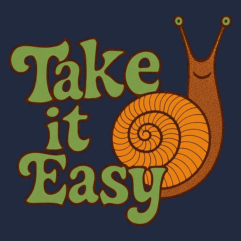 Take It Easy Snail Retro Tee