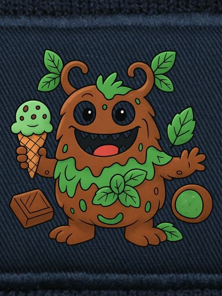 Niedliches Schoko-Minz Monster