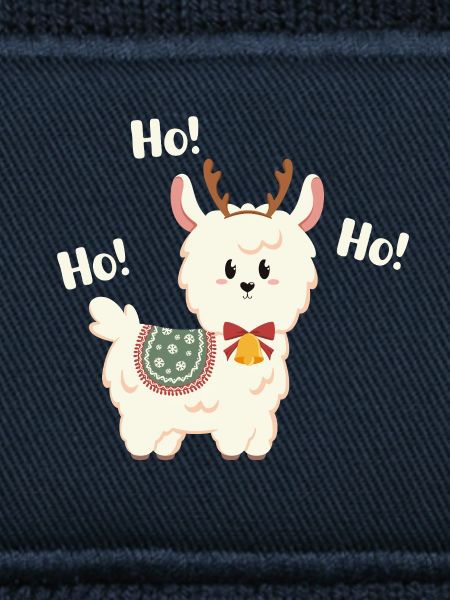 Weihnachtslama mit Glocke