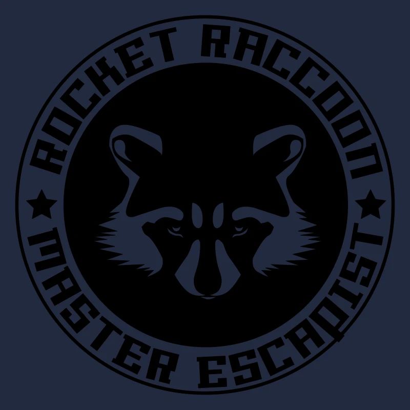 Rocket-Waschbär voll Logo