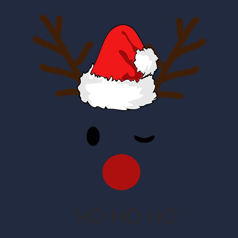 Reindeer Santa Hohoho