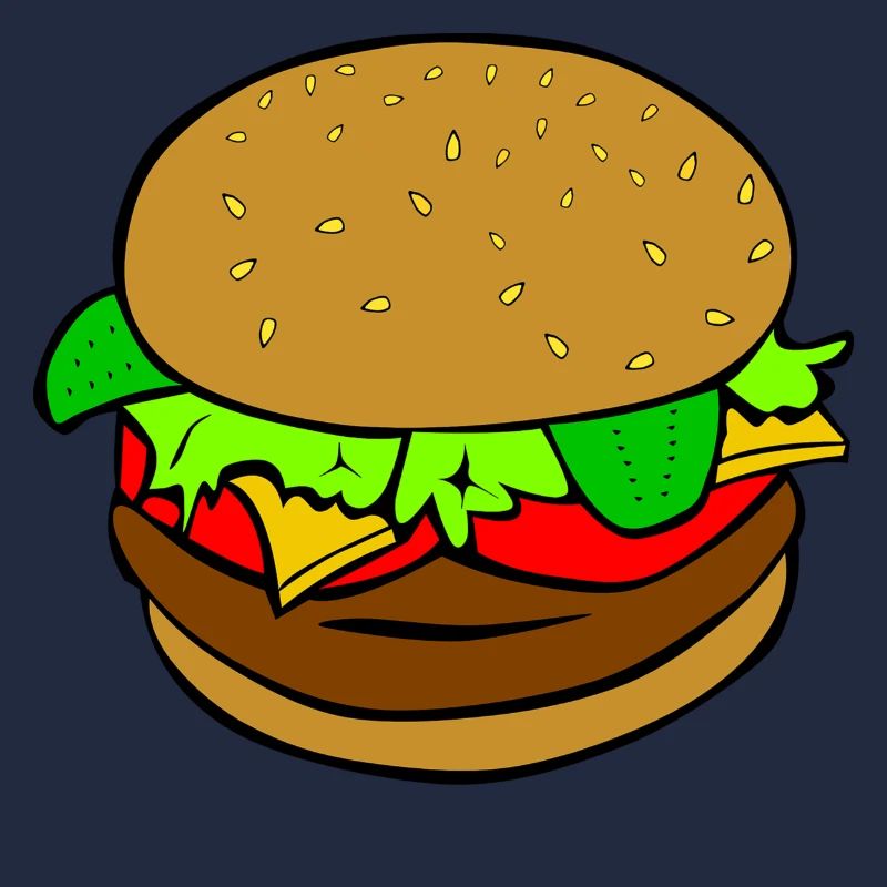 Burger Hamburger idée cadeau repas de restauration rapide