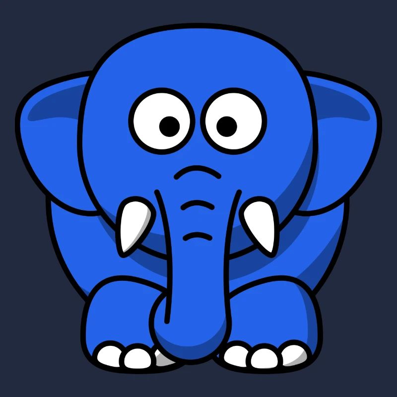 blauer Elefant