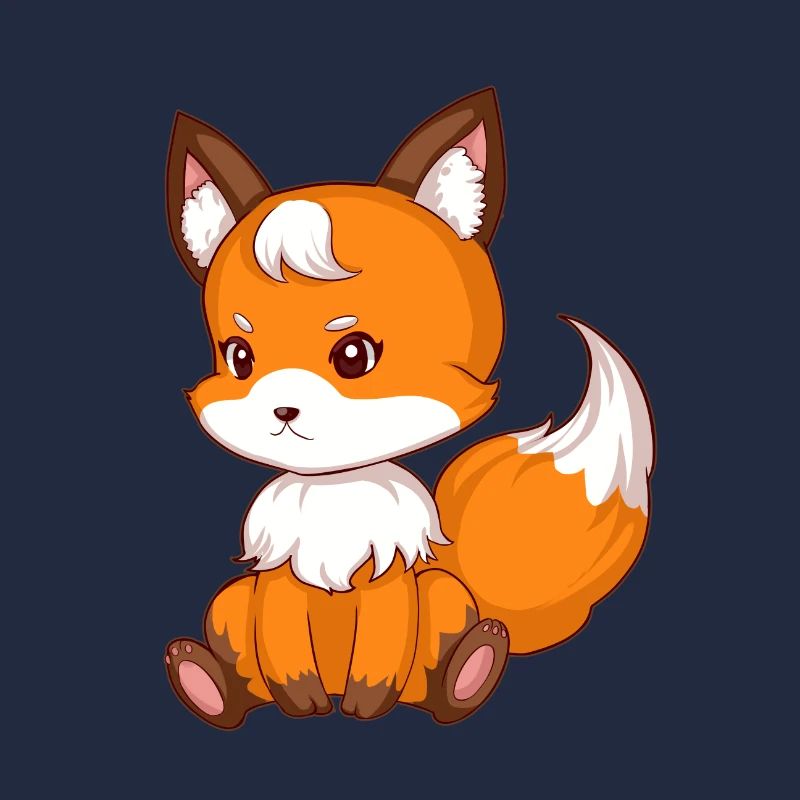 Süsser sitzender Fuchs