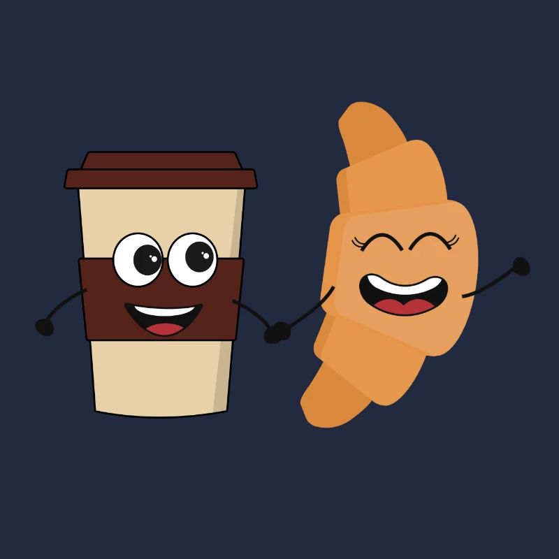 Kaffee und Croissant