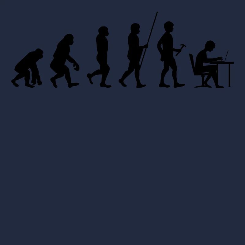 Evolution zum ITler T-Shirt Geschenk