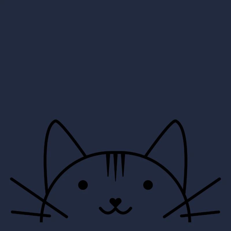 Süßer Katzenkopf comic Stil