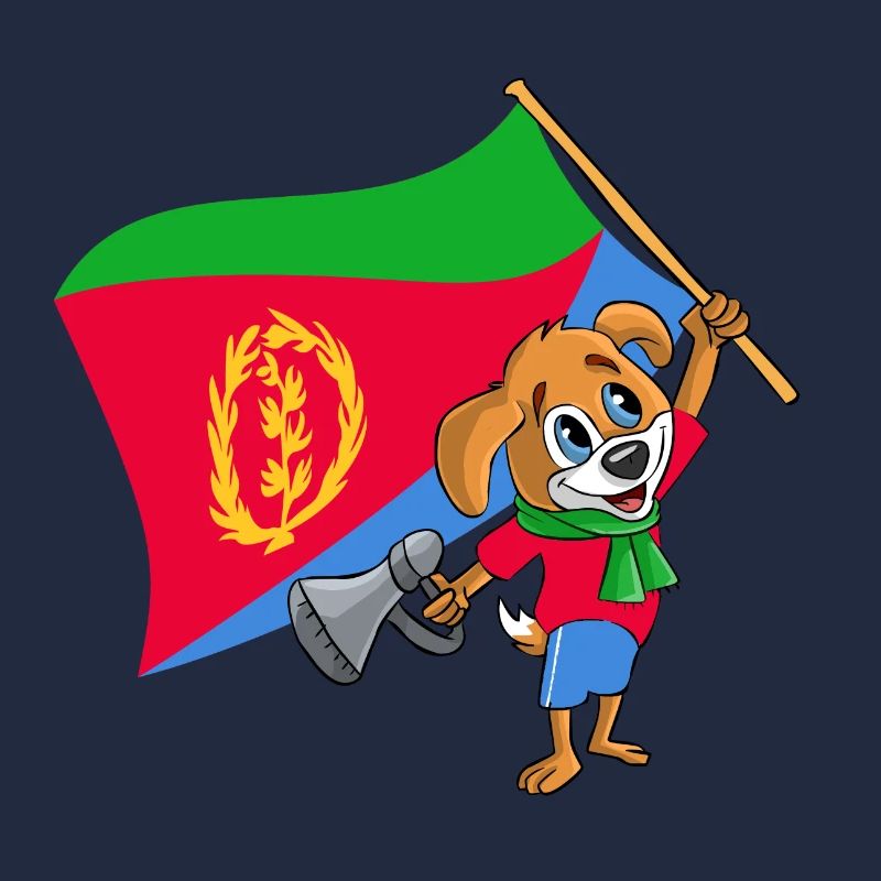 Eritrea Fan Hund
