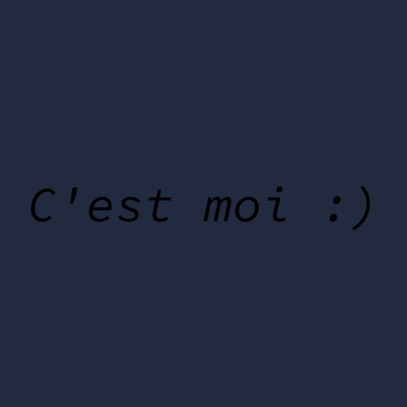 C'est moi :)