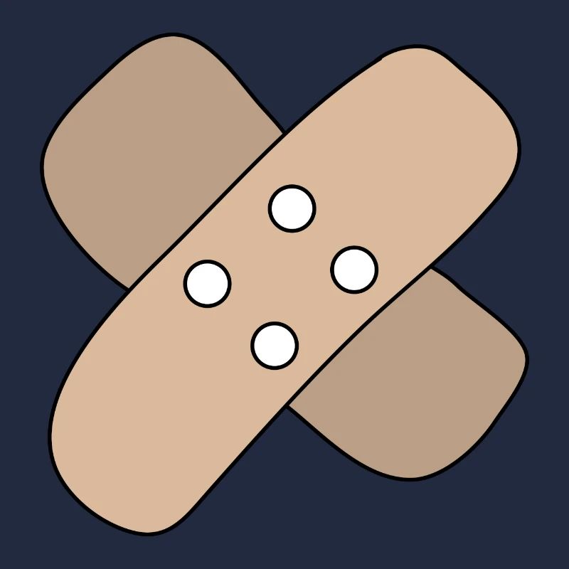 Patch, blessure, blessure, guérison, idée cadeau