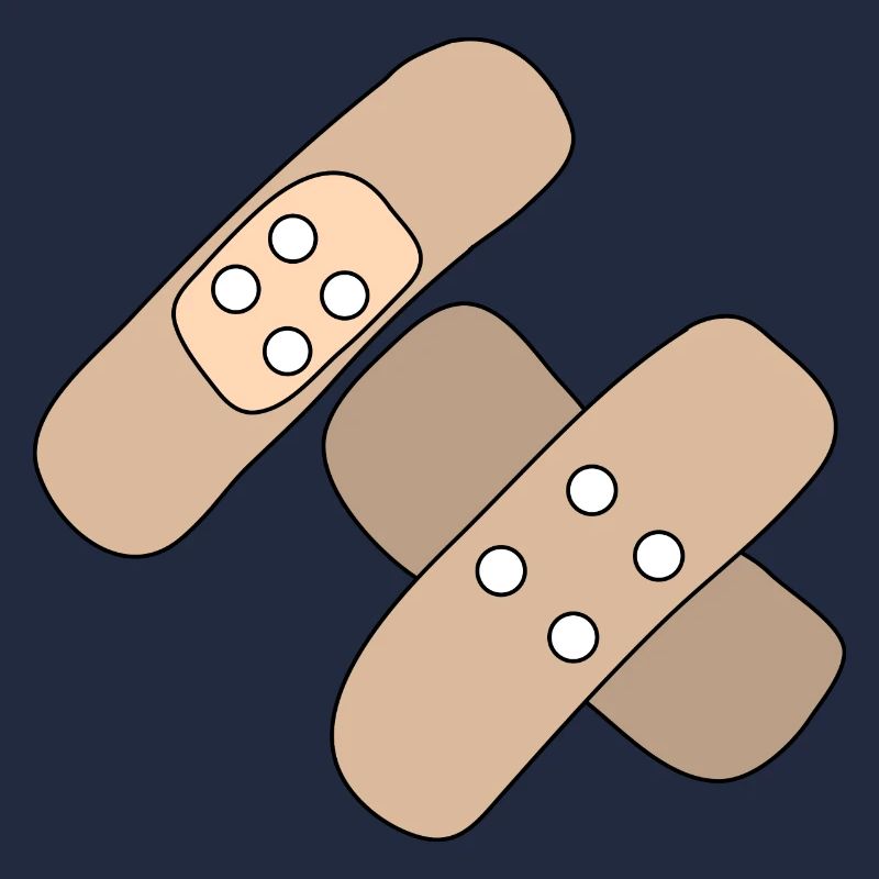 Patch, blessure, blessure, guérison, idée cadeau