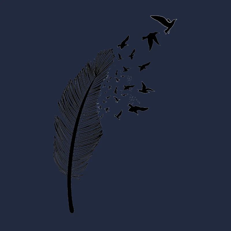 Feder und Vogel
