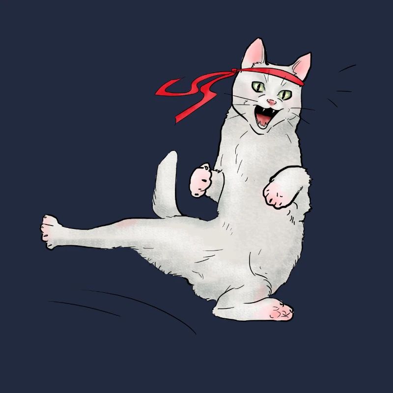 Chat au karaté