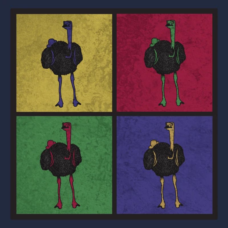 Strauß Vogel Pop-Art