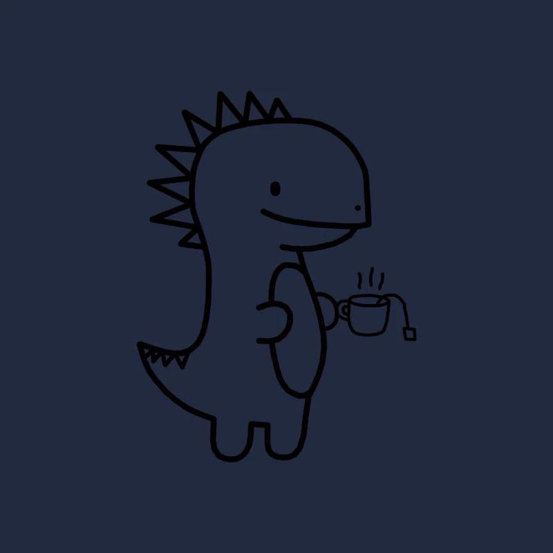 Dinosaur tea coffee