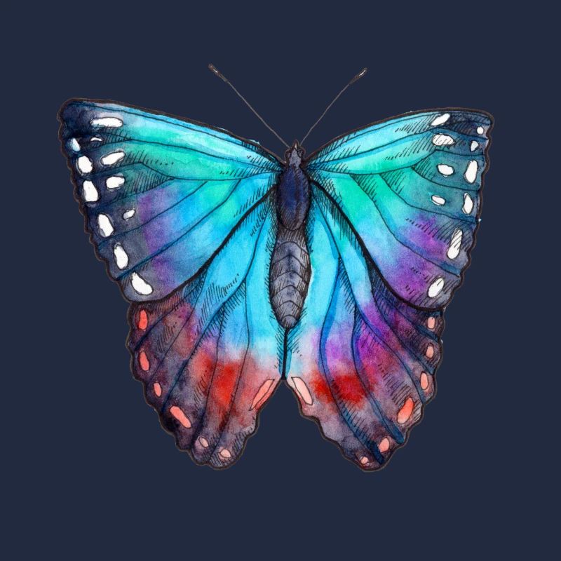 Blauer Schmetterling