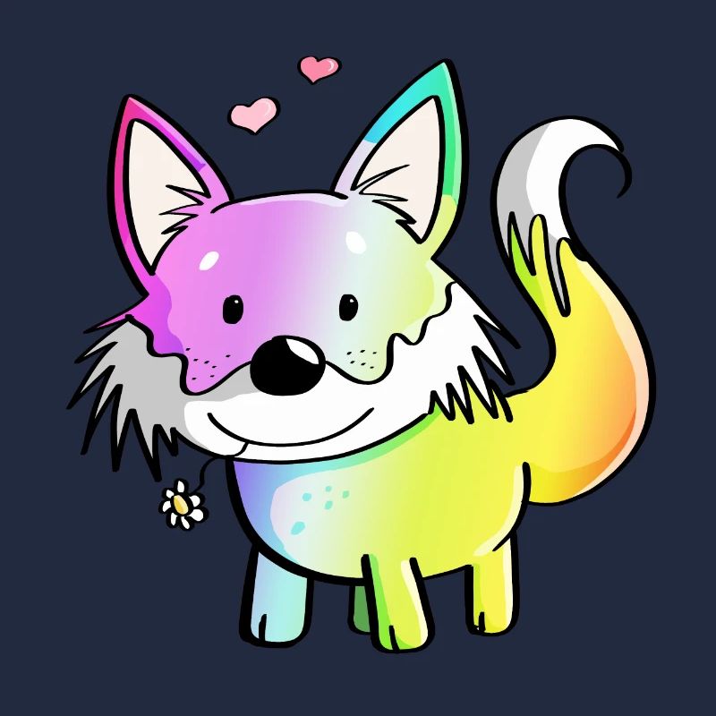 Fox rainbow - foxes - red fox - predator