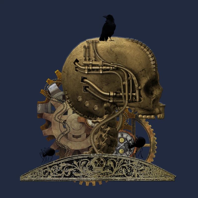 Stunning gruesome technical skull