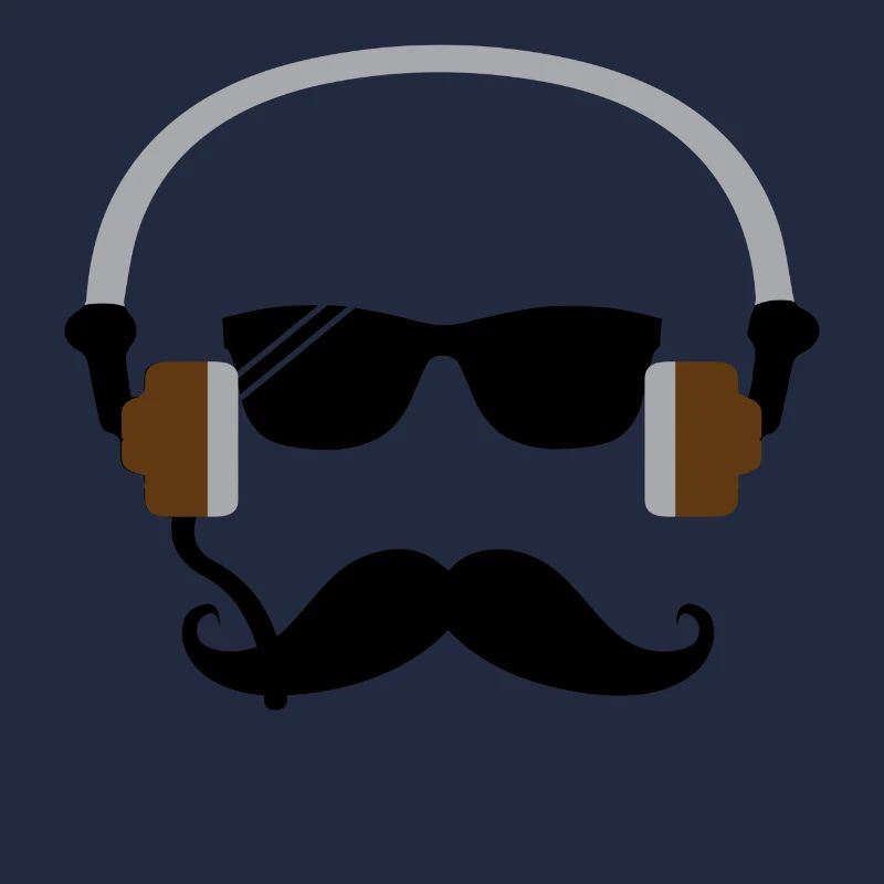 Kopfhörer Minimalist mit Bart