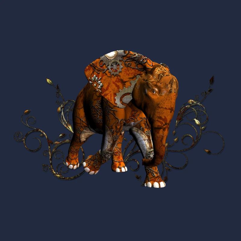 Stunning steampunk elephant