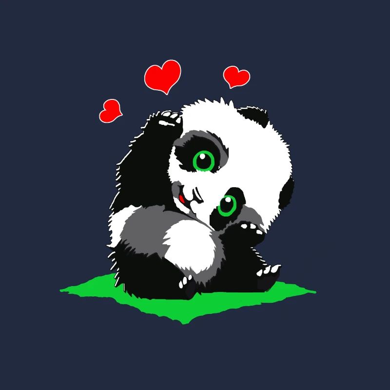 Kuschelpanda mit Herzchen