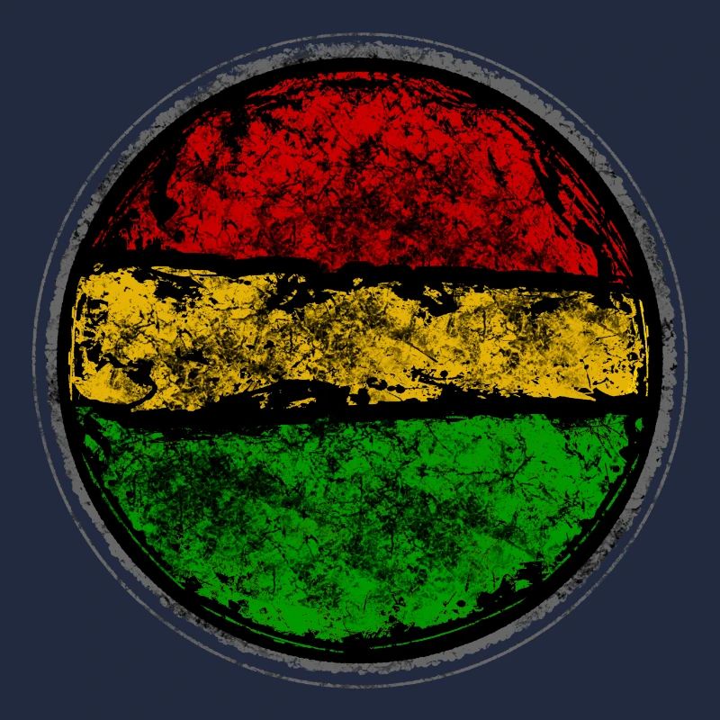 Conception abstraite de drapeau reggae rétro