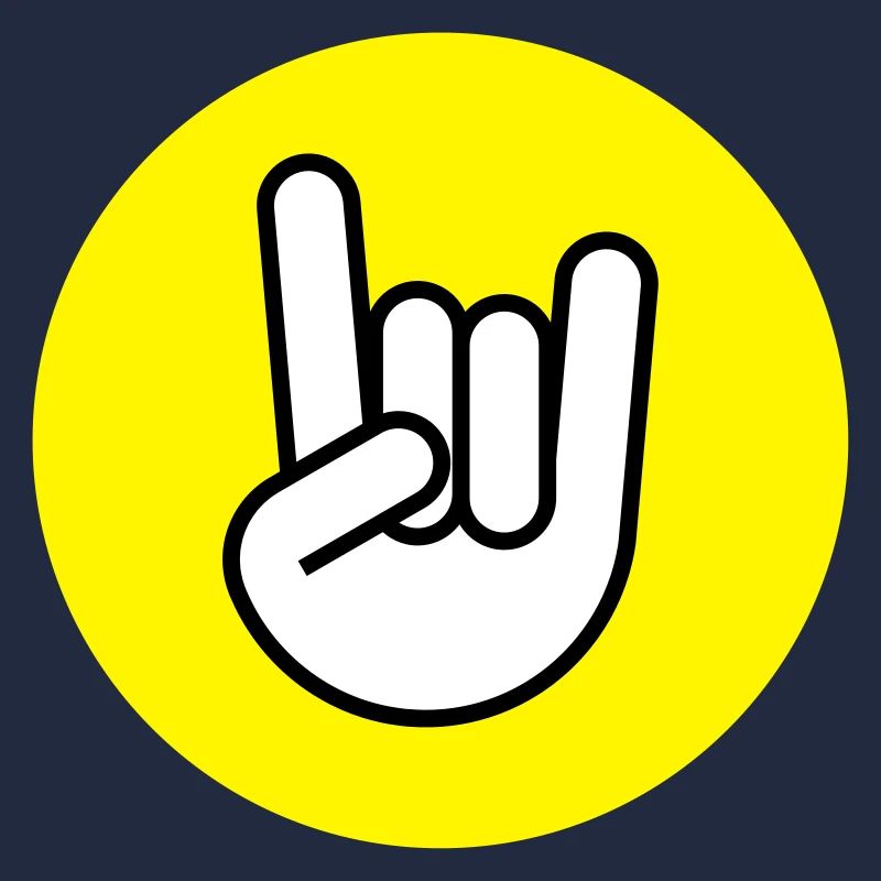 Pommes fork circle yellow