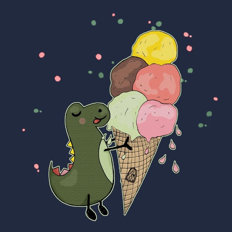 Dino mit Eis